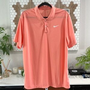 Nike Men's Peach Polo Shirt
